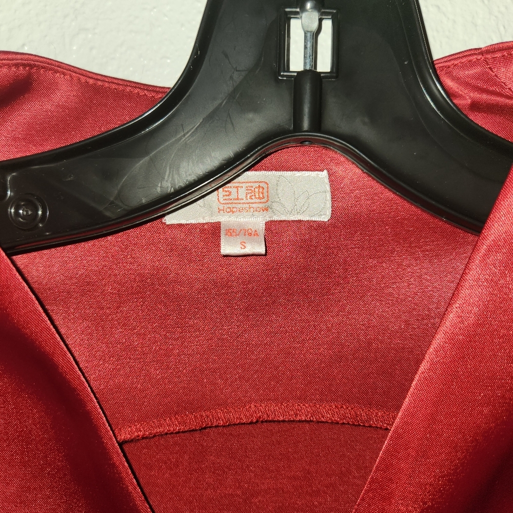 Hopeshow Burgundy Asymmetrical Dress Small - Picture 2 of 4